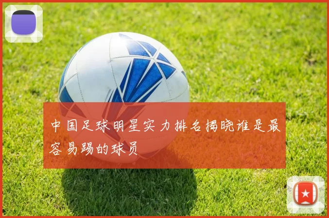 中国足球明星实力排名揭晓谁是最容易踢的球员